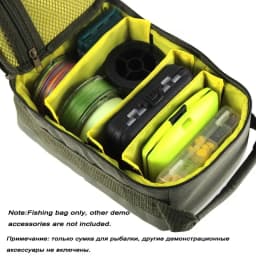 Oxford Fishing Tackle Bag Large Capacity Portable Fishing Reel Lure Hook Gear  Handbag Outdoor Fishing Reel Case Hand fan Lamp