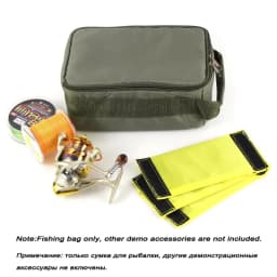 Oxford Fishing Tackle Bag Large Capacity Portable Fishing Reel Lure Hook Gear  Handbag Outdoor Fishing Reel Case Hand fan Lamp