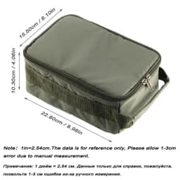 Oxford Fishing Tackle Bag Large Capacity Portable Fishing Reel Lure Hook Gear  Handbag Outdoor Fishing Reel Case Hand fan Lamp