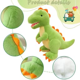 Stuffed Dinosaurs For Boys Soft Animal Cute Plush Children's Throw Pillow For Kids Boys Girls Baby Family Story Adventure