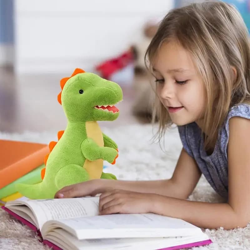 Stuffed Dinosaurs For Boys Soft Animal Cute Plush Children's Throw Pillow For Kids Boys Girls Baby Family Story Adventure