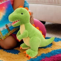 Stuffed Dinosaurs For Boys Soft Animal Cute Plush Children's Throw Pillow For Kids Boys Girls Baby Family Story Adventure