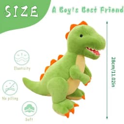 Stuffed Dinosaurs For Boys Soft Animal Cute Plush Children's Throw Pillow For Kids Boys Girls Baby Family Story Adventure