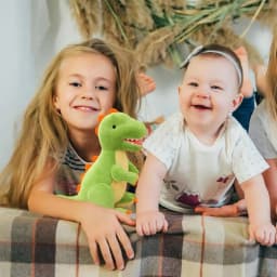 Stuffed Dinosaurs For Boys Soft Animal Cute Plush Children's Throw Pillow For Kids Boys Girls Baby Family Story Adventure