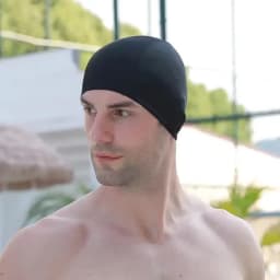 1pc Nylon Swim for Men and Women Waterproof Elastic Swim Caps Protect Your Ears Essential for Family Swimming Training