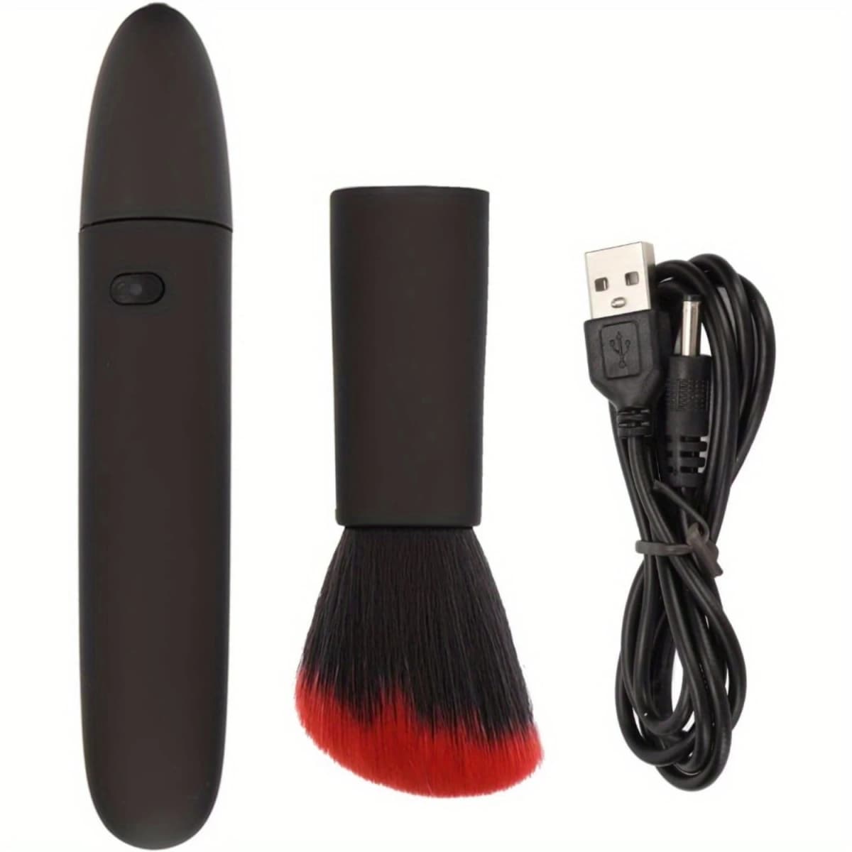 Makeup Brush, Portable 10 Gears Vibration Frequency  Face Brush Rechargeable Adjustable Multifunctional Waterproof Blush Brush f