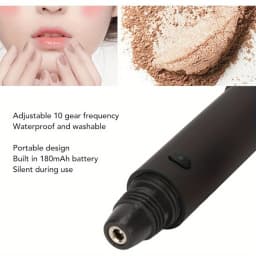 Makeup Brush, Portable 10 Gears Vibration Frequency  Face Brush Rechargeable Adjustable Multifunctional Waterproof Blush Brush f
