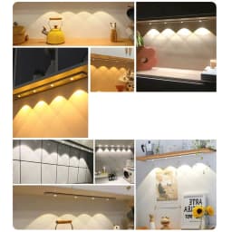 Night Light Motion Sensor Light Wireless Ultra Thin USB LED for Kitchen Cabinet Bedroom Wardrobe Indoor Lighting 20/30/40/50CM
