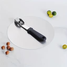 Stainless Steel Pizza Peel, Foldable, Multi-functional Cake Transfer Shovel with Large Round Blade - Durable Tool for Easy Pizz