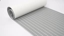 240×90x0.6cm EVA Foam Faux Teak Boat Deck Mat Decking Sheet Yacht Flooring Anti Skid Mat Self Adhesive Vehicle Pad
