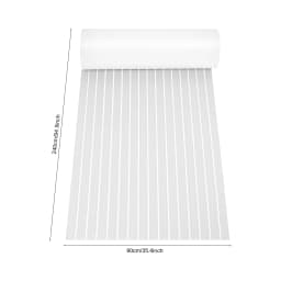 240×90x0.6cm EVA Foam Faux Teak Boat Deck Mat Decking Sheet Yacht Flooring Anti Skid Mat Self Adhesive Vehicle Pad