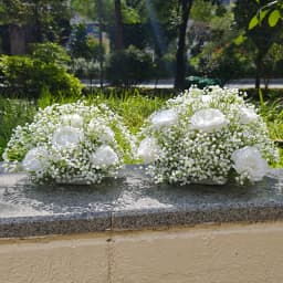 Artificial Flowers Outdoor Wedding Decoration Flower Ball Photo Background Babysbreath Silk Hydrangea Flower Bunch Garden Decor