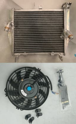 For Yamaha YZF R3 R25 250 YZF-R3 YZFR3 Aluminum Radiator + Fan