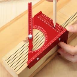 Multi Angle Ruler Multi-angle Carpenter Triangle Protractor Rust-Proof Carpenter Protractor Non-slip Precision Marking Gauge For