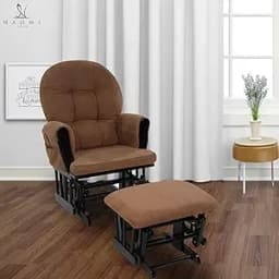 Brisbane Nursery Glider Ottoman Sets Glider Recliner Nursery Rocking Chair Rocker with Ottoman Reclining Gliders Chairs for Brea