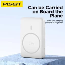 PISEN 2-in-1 10000mAh 30W Fast Charging Power Bank Wired Wireless Two Charging Methods With Type-C Built-In Cable