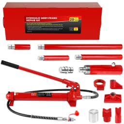 20 Ton Porta Power Kit, Portable Hydraulic Jack with 4.7 Ft/1.43 m Oil Hose, 44000 Lbs Capacity, Heavy Duty Hydraulic Jack, Port