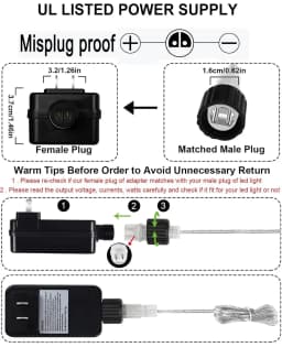 12V 1A Power Supply Adapter Transformer For Christmas LED Inflatable Fairy Light