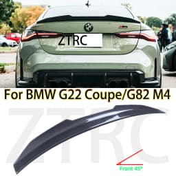 Car Spoiler For BMW 4 Series G22 Coupe/G82 M4 PSM Style Real carbon fiber material Rear Spoiler Trunk wing 2020-2026