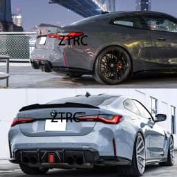Car Spoiler For BMW 4 Series G22 Coupe/G82 M4 PSM Style Real carbon fiber material Rear Spoiler Trunk wing 2020-2026