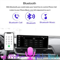 10.25 inch touch screen display upgrade for Audi A6 S6 RS6 A7 S7 RS7 C7 MMI 3G + RMC CarPlay Android Auto Radio Mirror Android