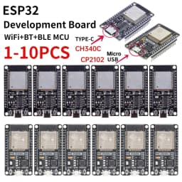 ESP32 -32 Development Board TYPE-C CH340C/ USB CP2102 WiFi+Bluetooth Ultra-Low Power Consumption Dual Core Wireless Module