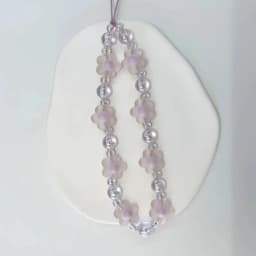 Bear Flower Bow Beads Mobile Phone Chain AB Color Butterfly Anti-loss Mobile Phone Chain Lanyard