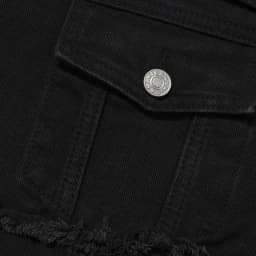Men's High Street Destroyed Jeans Jacket With Patchwork Fashion Streetwear Ripped Denim Coat For Male Distressed Outerwear