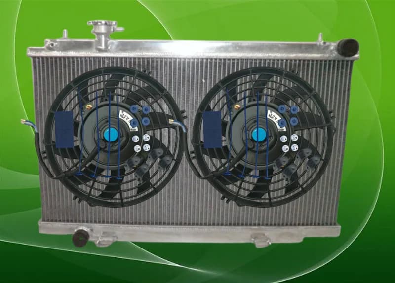 For 2003-2006 Nissan Fairlady 350Z Z33 Aluminum Racing Radiator +FAN Manual/MT 2004 2005 2006 2003 03 04 05 06