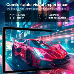 URAO 10 Inch Android 15 Tablet 8 Core Tablets 24GB+128GB 1TB Expansion WiFi6 5MP+8MP Stylus Keyboard Mouse Headphone PC PAD Set