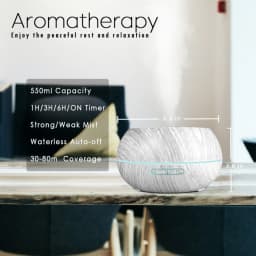 Struggling with Dry Air? 550ml Family Diffuser Humidifies + Purifies with 6 Therapeutic Oils & Remote-Controlled Ambiance