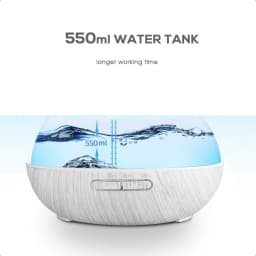 Struggling with Dry Air? 550ml Family Diffuser Humidifies + Purifies with 6 Therapeutic Oils & Remote-Controlled Ambiance