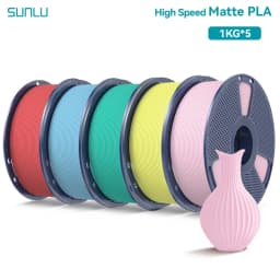 SUNLU 5KG(PLA Classic)High Speed Matte PLA Filament 1.75mm 1kg High Speed Printing Neatly Arranged Filament Fit Most FDM Printer
