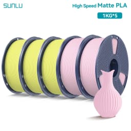 SUNLU 5KG(PLA Classic)High Speed Matte PLA Filament 1.75mm 1kg High Speed Printing Neatly Arranged Filament Fit Most FDM Printer