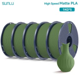SUNLU 5KG(PLA Classic)High Speed Matte PLA Filament 1.75mm 1kg High Speed Printing Neatly Arranged Filament Fit Most FDM Printer