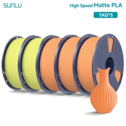 SUNLU 5KG(PLA Classic)High Speed Matte PLA Filament 1.75mm 1kg High Speed Printing Neatly Arranged Filament Fit Most FDM Printer