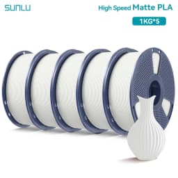 SUNLU 5KG(PLA Classic)High Speed Matte PLA Filament 1.75mm 1kg High Speed Printing Neatly Arranged Filament Fit Most FDM Printer