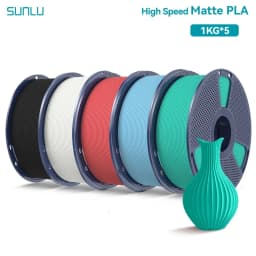 SUNLU 5KG(PLA Classic)High Speed Matte PLA Filament 1.75mm 1kg High Speed Printing Neatly Arranged Filament Fit Most FDM Printer