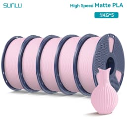 SUNLU 5KG(PLA Classic)High Speed Matte PLA Filament 1.75mm 1kg High Speed Printing Neatly Arranged Filament Fit Most FDM Printer