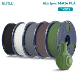 SUNLU 5KG(PLA Classic)High Speed Matte PLA Filament 1.75mm 1kg High Speed Printing Neatly Arranged Filament Fit Most FDM Printer