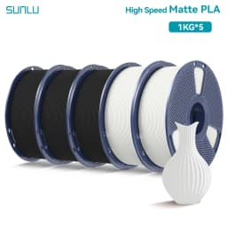 SUNLU 5KG(PLA Classic)High Speed Matte PLA Filament 1.75mm 1kg High Speed Printing Neatly Arranged Filament Fit Most FDM Printer