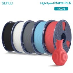 SUNLU 5KG(PLA Classic)High Speed Matte PLA Filament 1.75mm 1kg High Speed Printing Neatly Arranged Filament Fit Most FDM Printer