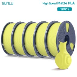 SUNLU 5KG(PLA Classic)High Speed Matte PLA Filament 1.75mm 1kg High Speed Printing Neatly Arranged Filament Fit Most FDM Printer
