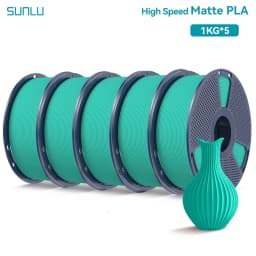 SUNLU 5KG(PLA Classic)High Speed Matte PLA Filament 1.75mm 1kg High Speed Printing Neatly Arranged Filament Fit Most FDM Printer