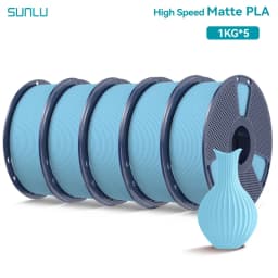 SUNLU 5KG(PLA Classic)High Speed Matte PLA Filament 1.75mm 1kg High Speed Printing Neatly Arranged Filament Fit Most FDM Printer