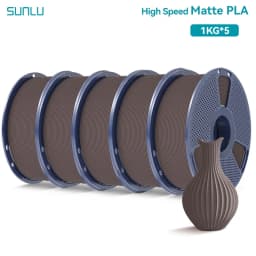 SUNLU 5KG(PLA Classic)High Speed Matte PLA Filament 1.75mm 1kg High Speed Printing Neatly Arranged Filament Fit Most FDM Printer