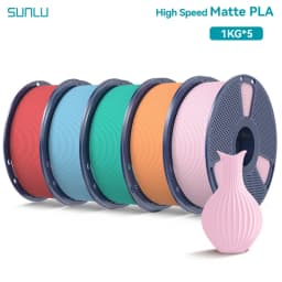 SUNLU 5KG(PLA Classic)High Speed Matte PLA Filament 1.75mm 1kg High Speed Printing Neatly Arranged Filament Fit Most FDM Printer