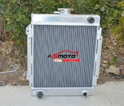 For Nissan DATSUN 1200 120Y Engine B110 B210 A12/T 1.2L 1970-1976 Aluminum Radiator & FAN MT 70 71 72 73 74 75 76 1971