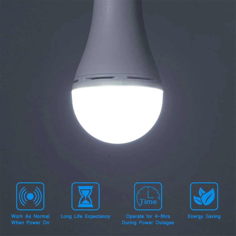 12W/7W/9W Led Portable Camping Emergency Bulb Rechargeable LED Tents Lighting with Battery backup Emergency Equipment Bulb