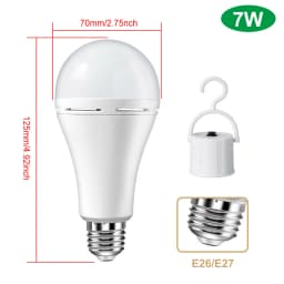 12W/7W/9W Led Portable Camping Emergency Bulb Rechargeable LED Tents Lighting with Battery backup Emergency Equipment Bulb